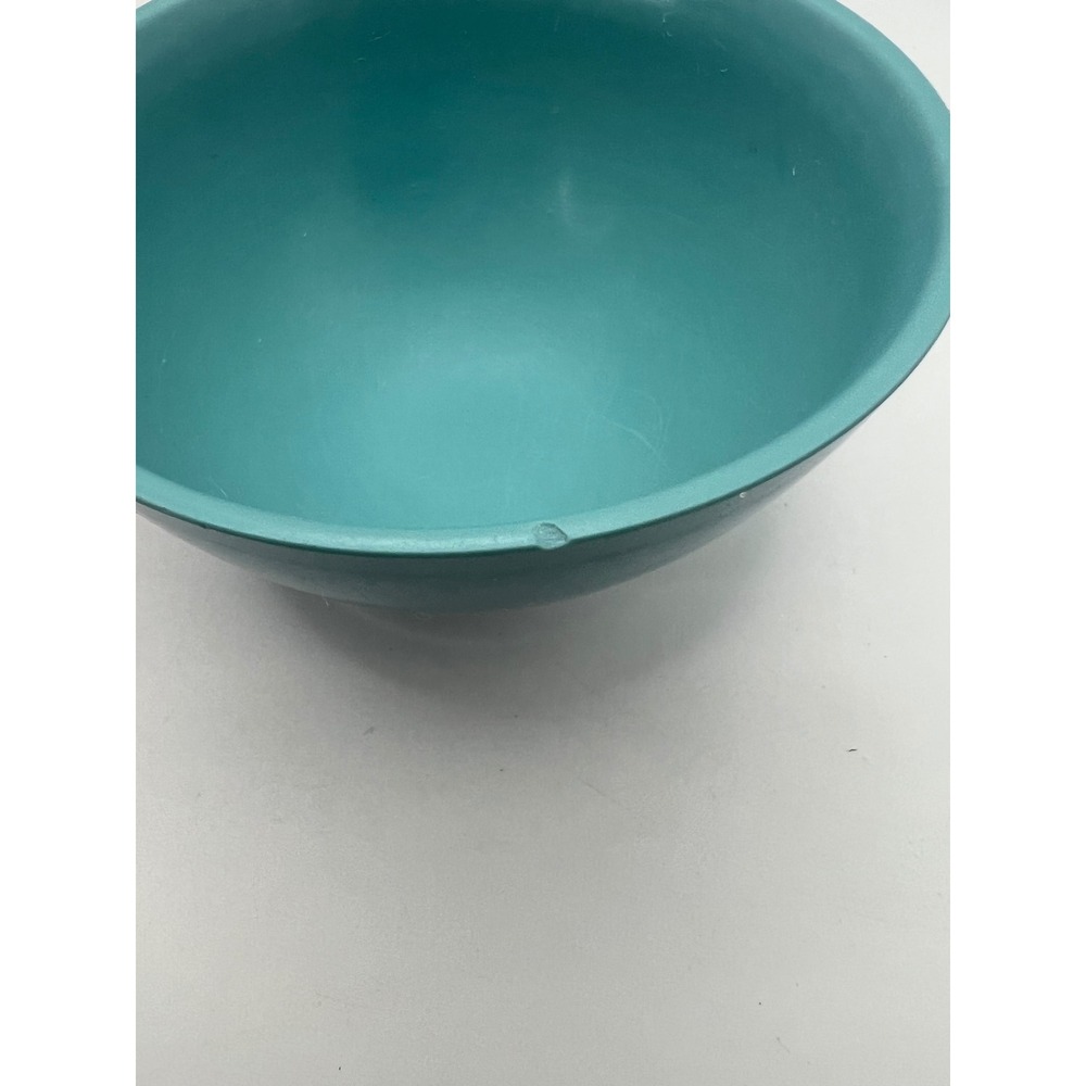 BoontonWare Melamine Tea Cups Lot of 4 Pink Turquoise Teal USA Vtg MCM Kitsch - Picture 7 of 8